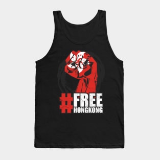 Free Hong Kong Protest against China Tshirt Tank Top